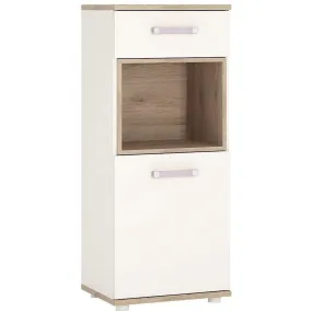 4Kids Narrow Cabinet with Lilac Handles