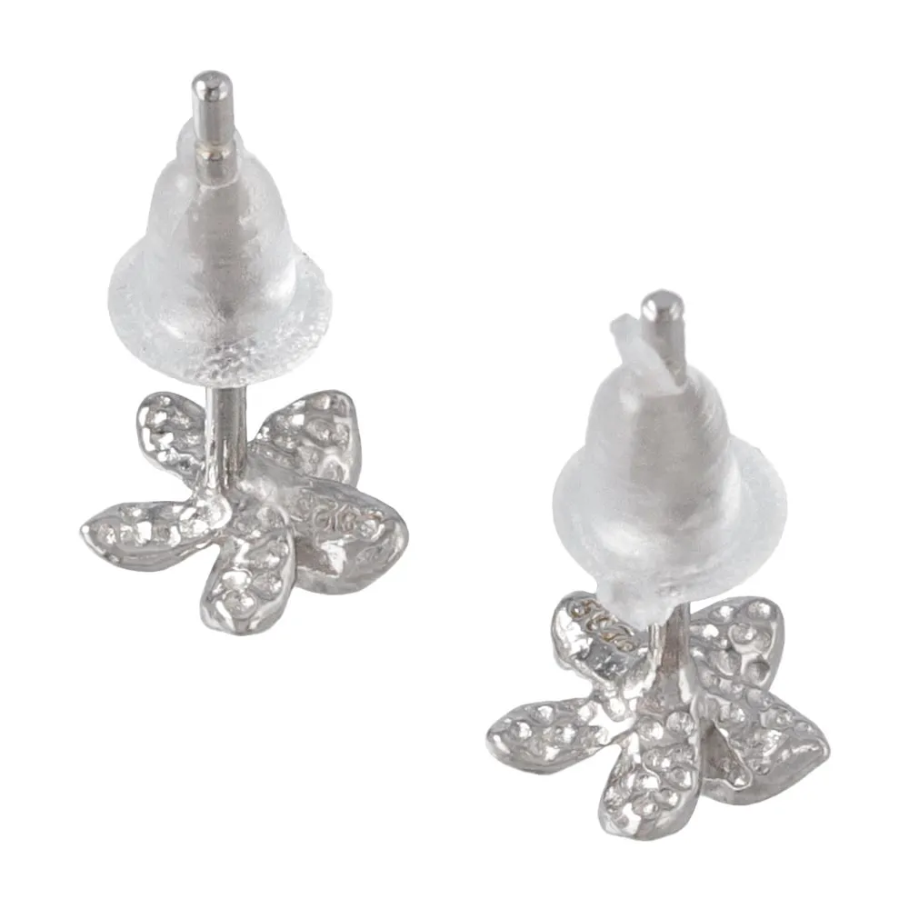 925 Silver Flower Studs