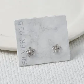 925 Silver Flower Studs