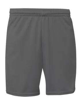 A4 NB5384 Youth Flatback Mesh Short with Pocket - Graphite