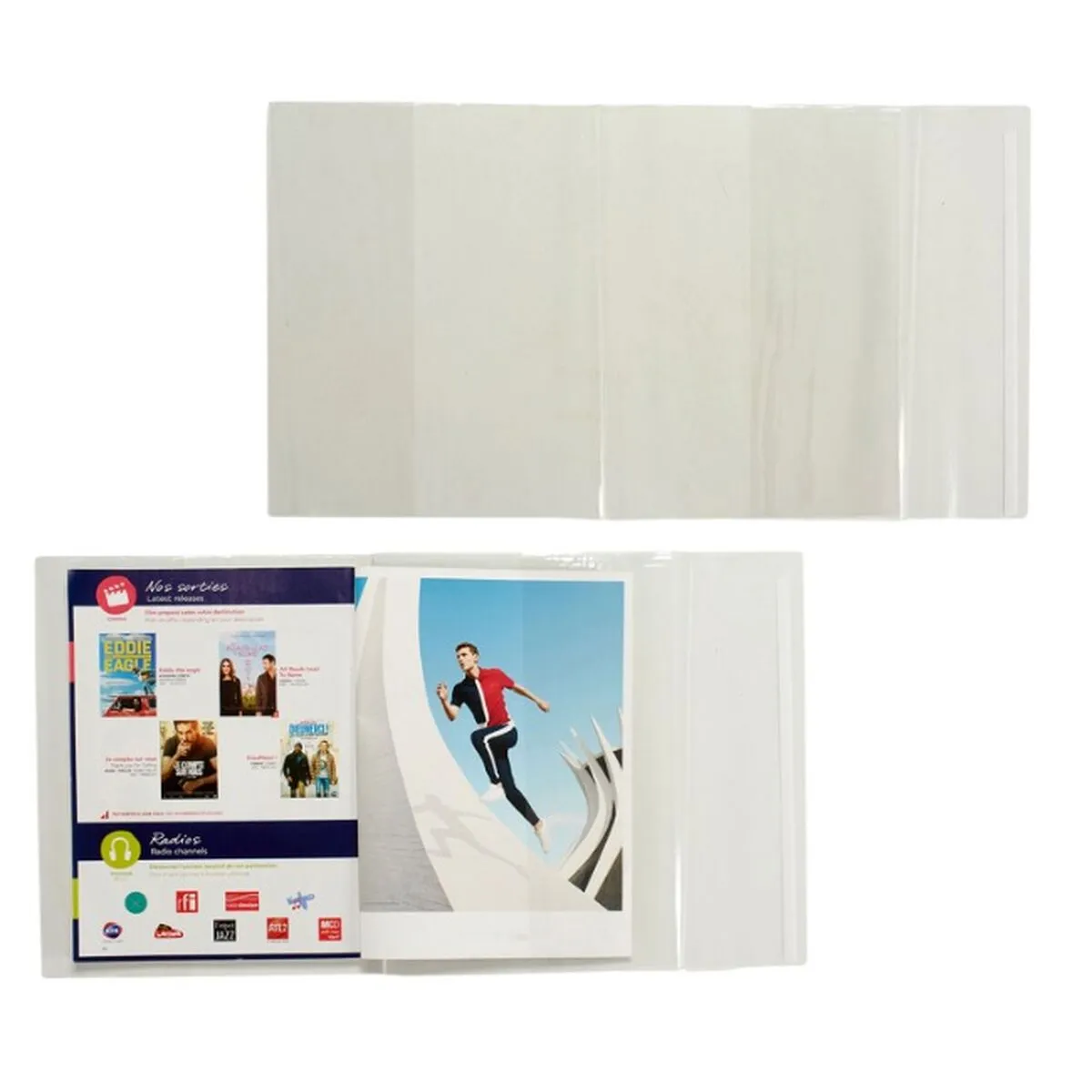 Adhesive Book Cover Transparent 28 x 53 cm (36 Units)