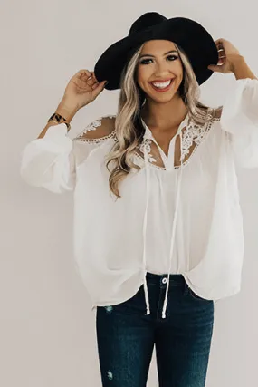 All Day Chic Lace Top in Cream