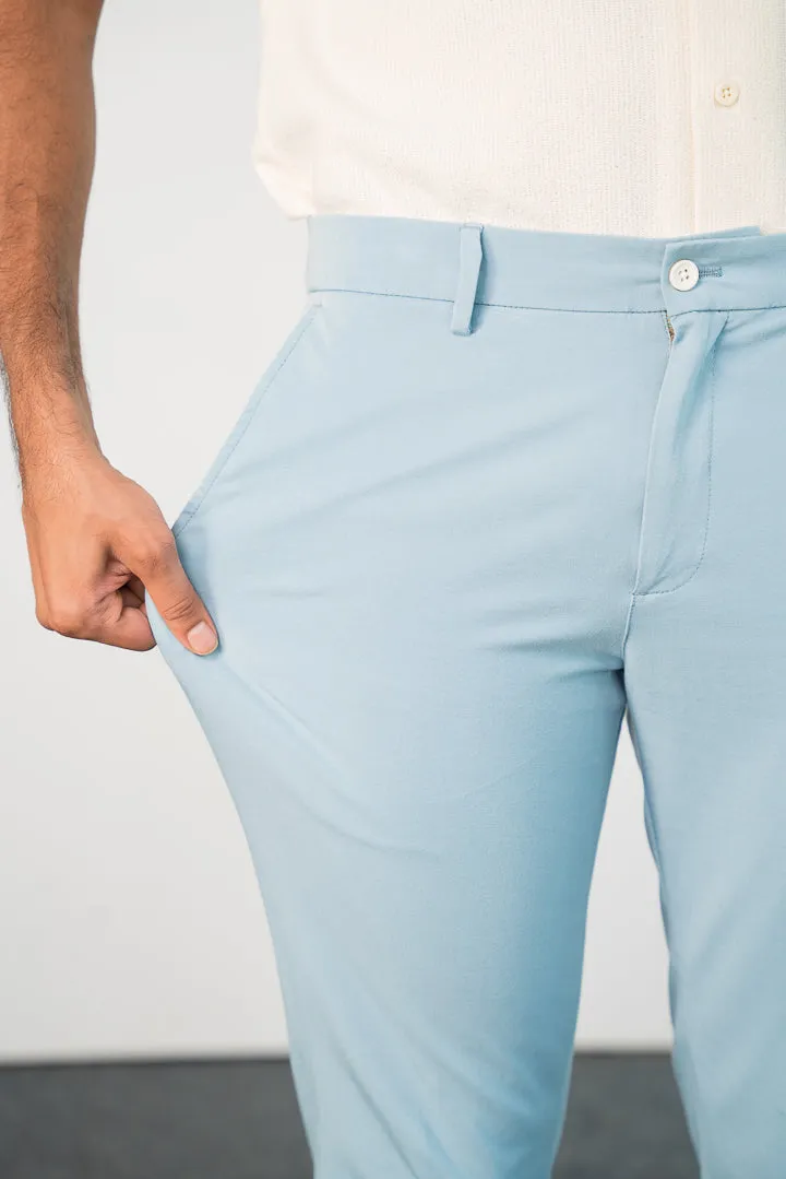 Arctic Blue Stretch Chinos