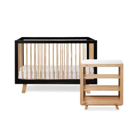 Aspen Black Natural Four Piece Nursery Set