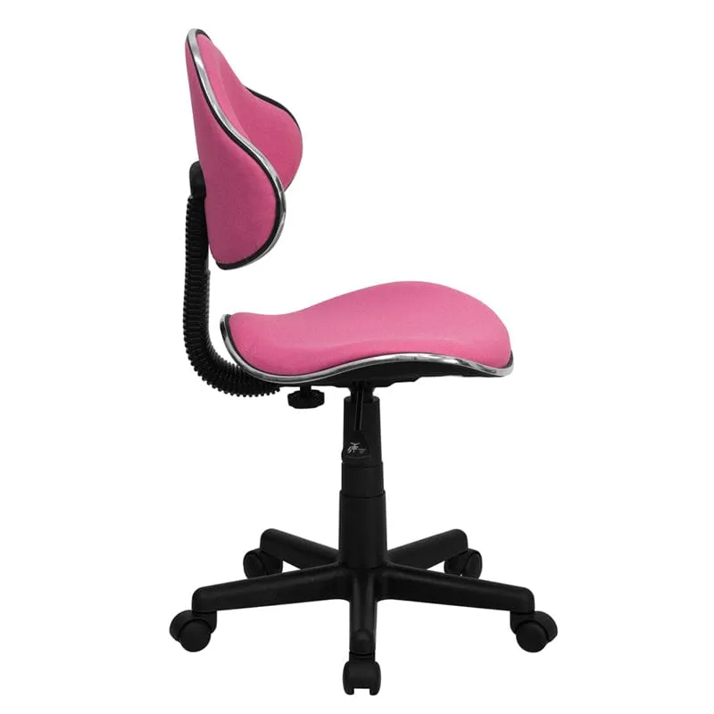 Blue Fabric Swivel Ergonomic Task Office Chair - BT-699-BLUE-GG