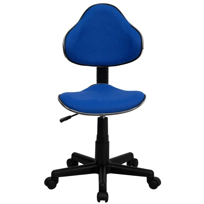 Blue Fabric Swivel Ergonomic Task Office Chair - BT-699-BLUE-GG