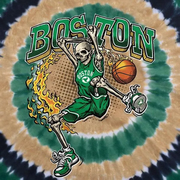 Boston Slam Dunk T-Shirt Multi Tie Dye