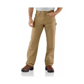 Carhartt Men's Flame-Resistant Loose Fit Midweight Canvas Jean - Golden Khaki