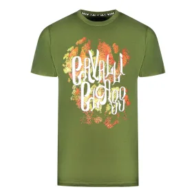 Cavalli Class Bold Logo Green T-Shirt