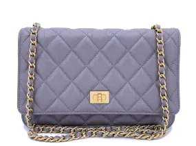 Chanel 2011 Lavender Gray Reissue Wallet on Chain Flap Bag  WOC GHW