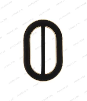 Fashion Shiny Gold with Black Velvet Sliding Buckle for Men/Women