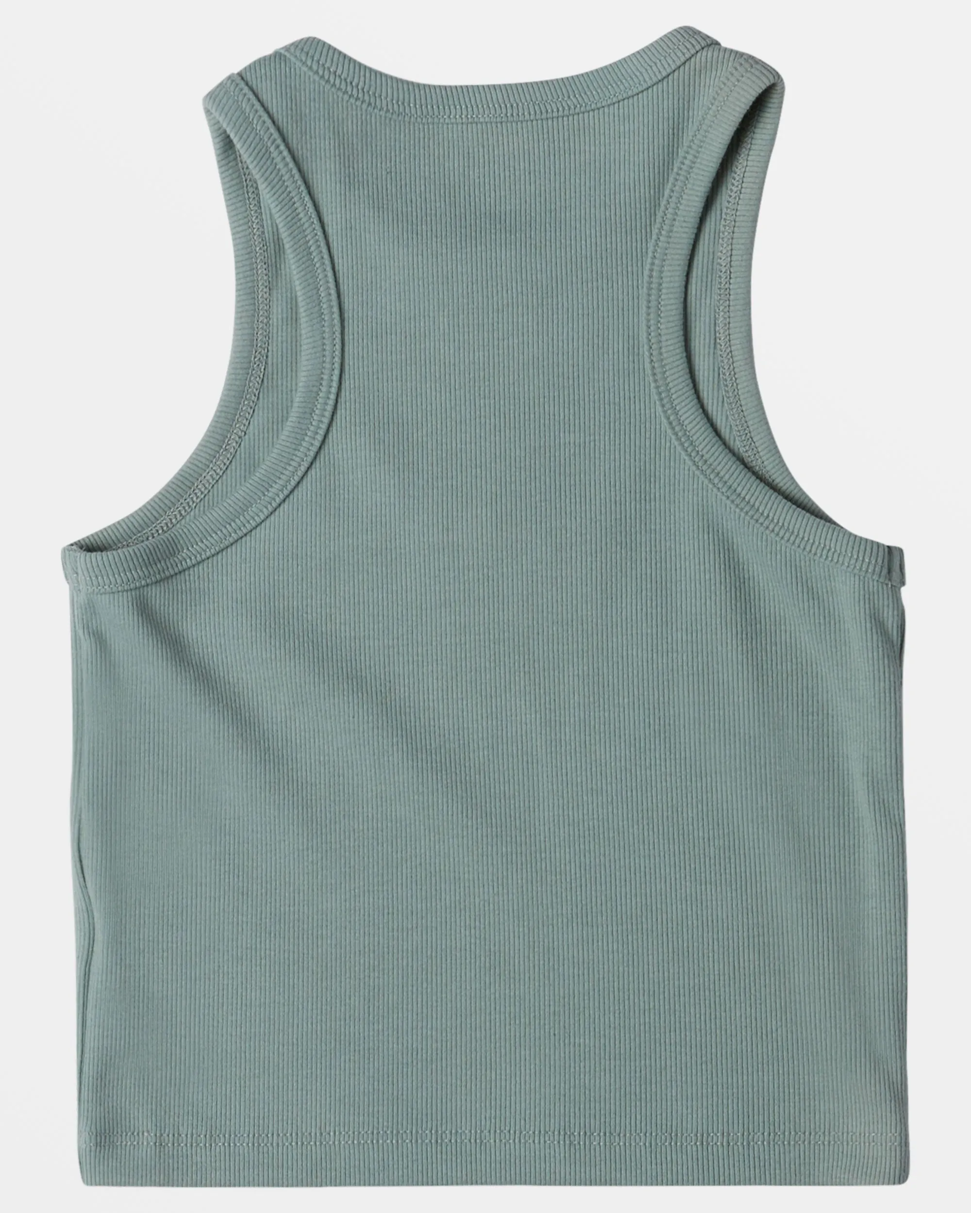 Girls 4-16 Daisy Chain Ribbed Tank Top - Blue Surf