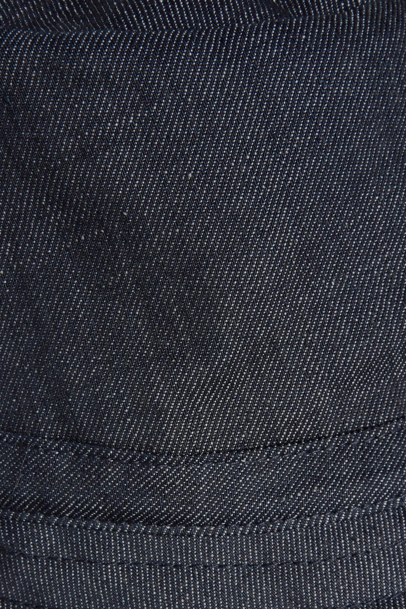 indigo linen denim BUCKET HAT