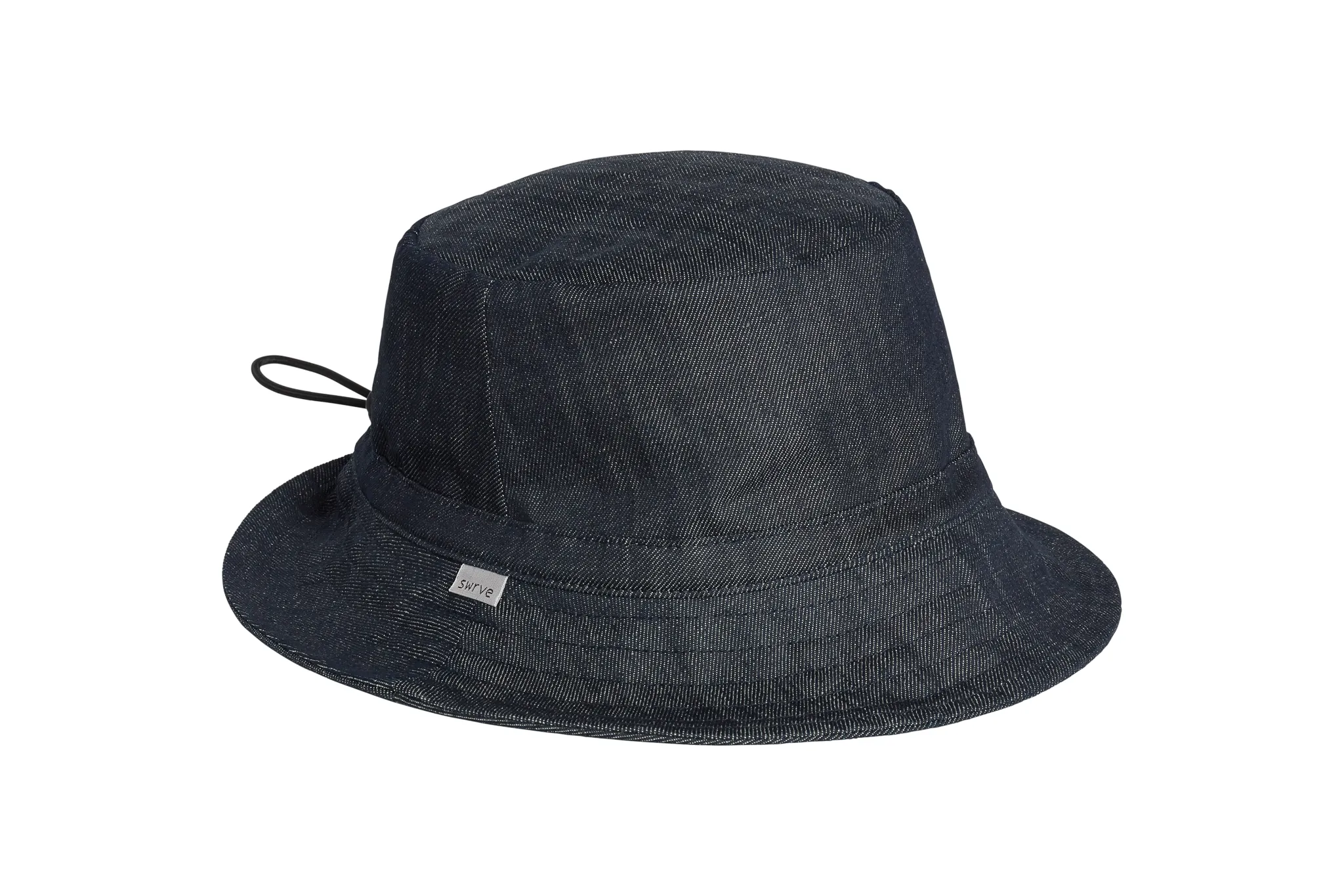 indigo linen denim BUCKET HAT