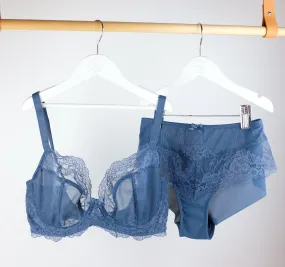 Lace seam-free brief [Periwinkle]