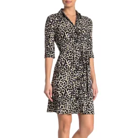 LAUNDRY BY SHELLI SEGAL Leopard Shirtdress