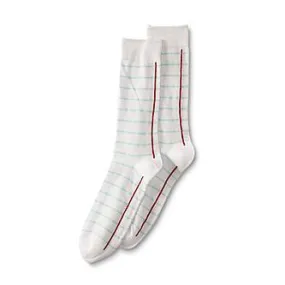 Lined Paper Crew Socks