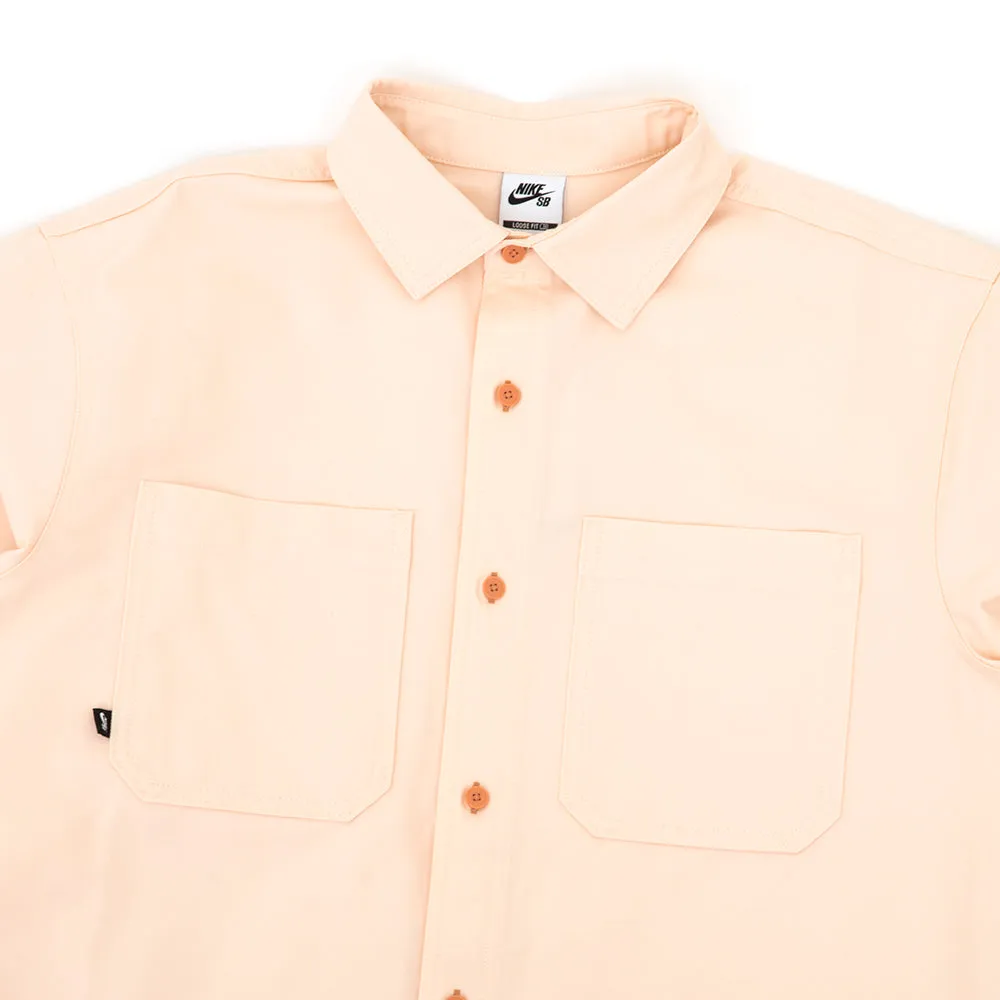 Long-Sleeve Woven Skate Top (Guava Ice / Neutral Olive)