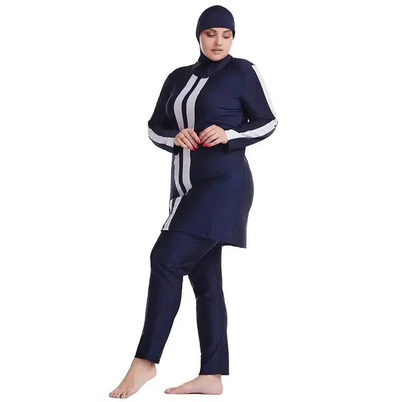 Muslim Women Plus Size Swimwear Burkinis Set