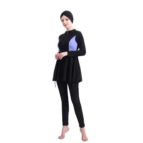 Muslim Women Swimwear 3 Pieces Set Burkinis Bathing Suit