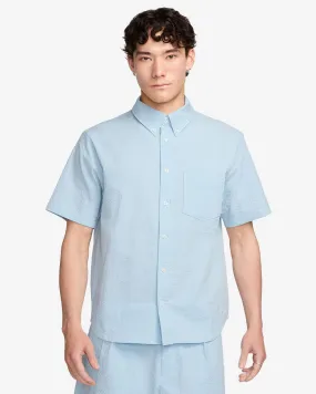 Nike Life S/S Seersucker Button-Down Shirt Light Armory Blue