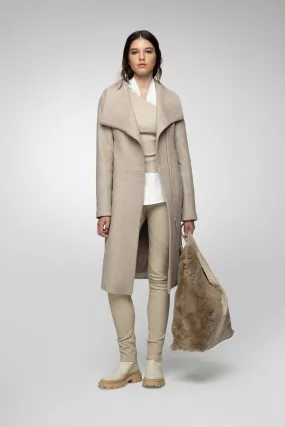 Pamelia - Latte Wool Coat