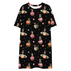 T-Shirt Dress/Nightie - Planetary BUB - Black