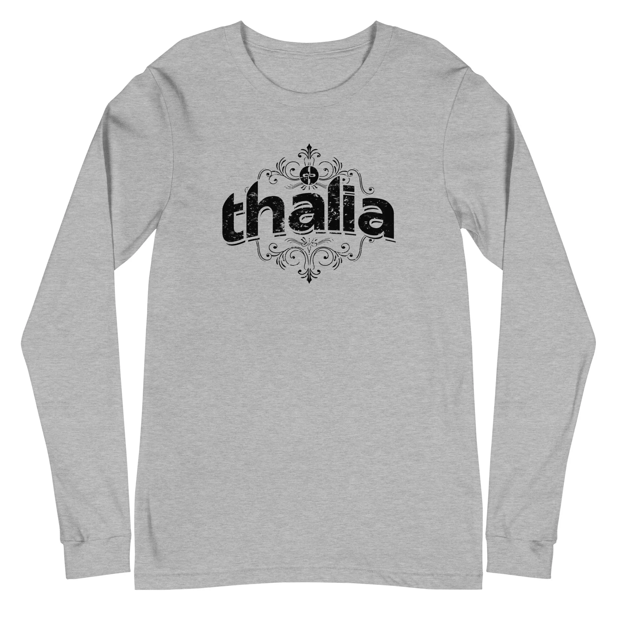 Thalia Distressed Logo Long Sleeve Tee