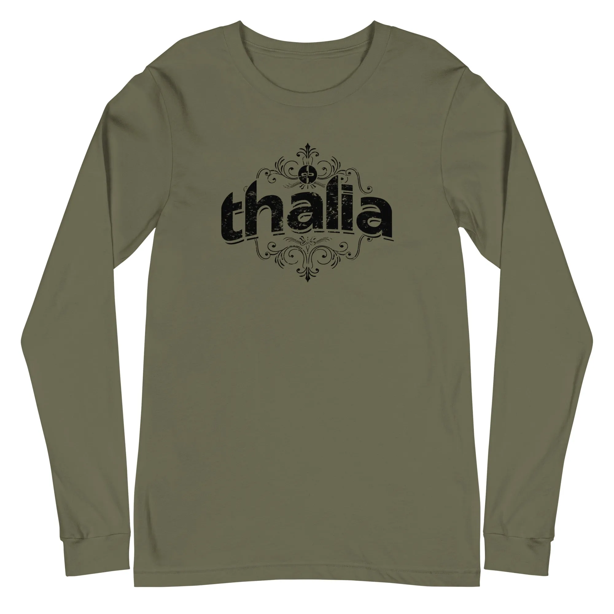 Thalia Distressed Logo Long Sleeve Tee