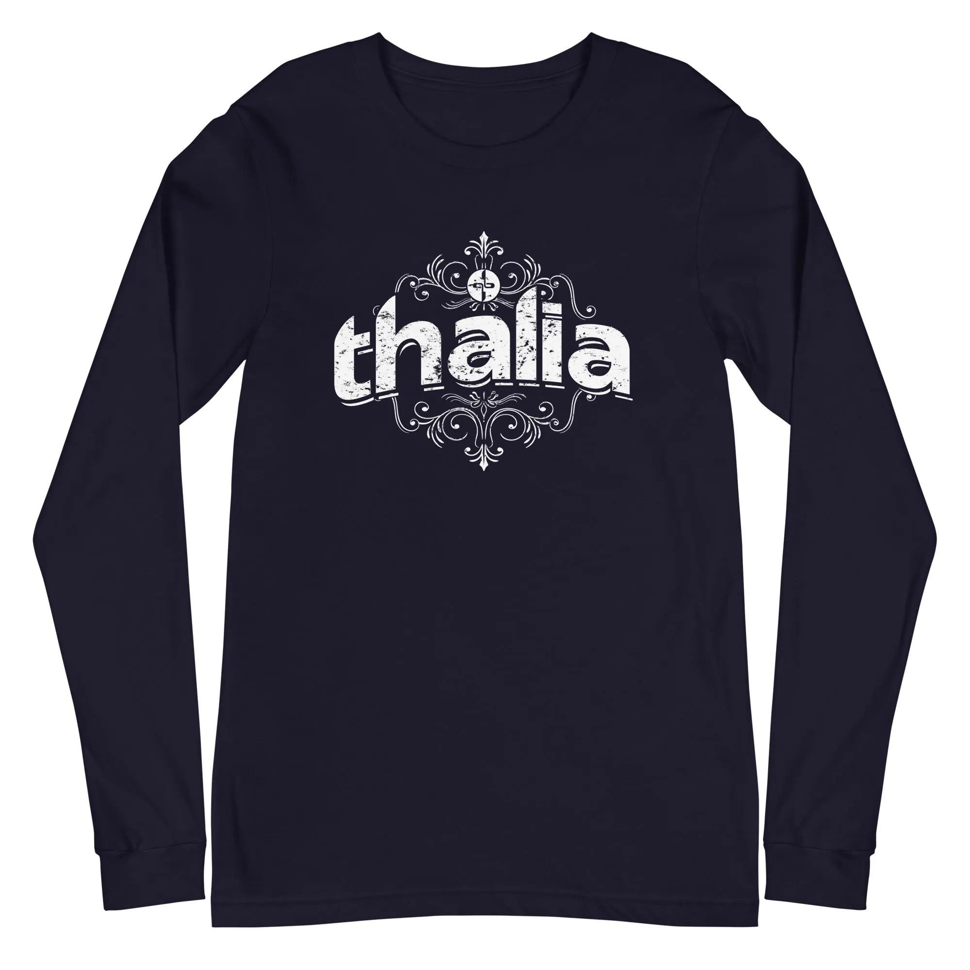 Thalia Distressed Logo Long Sleeve Tee