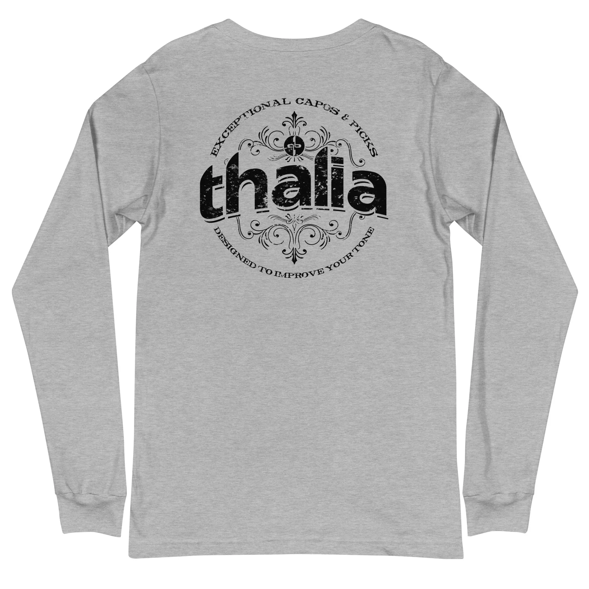 Thalia Distressed Logo Long Sleeve Tee