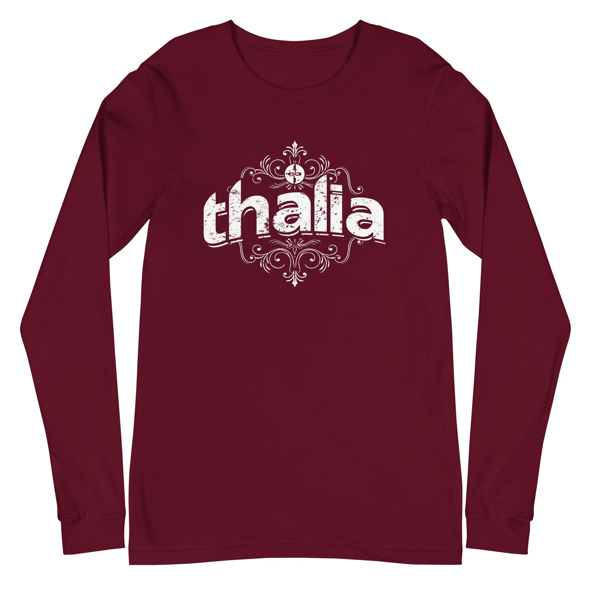 Thalia Distressed Logo Long Sleeve Tee