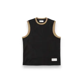 Universal Works Basketball Vest P3084 Mesh/Single Jersey black/navy