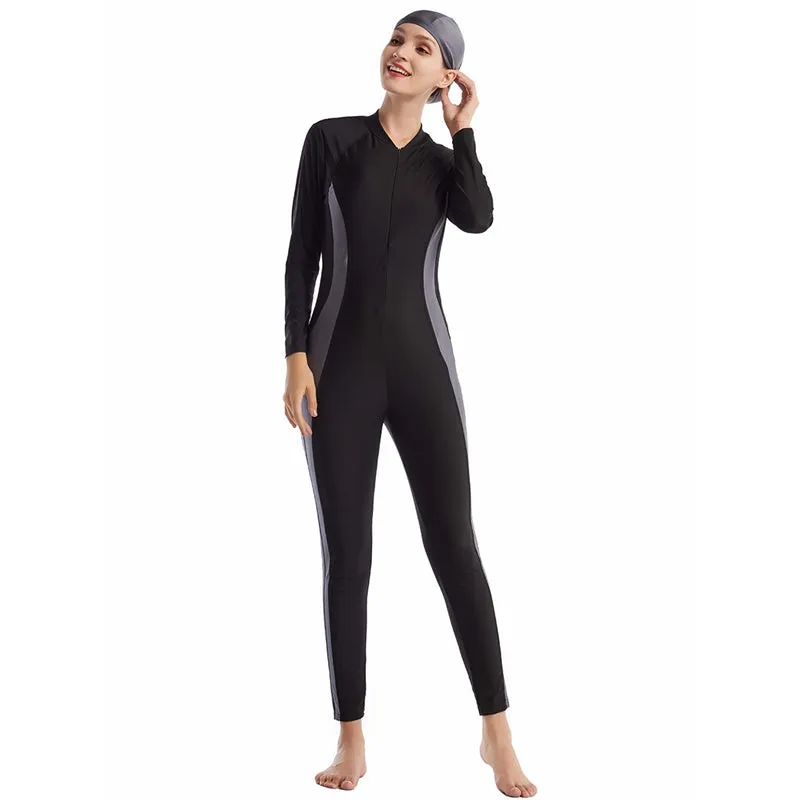 Women One-piece Swimsuit Burkinis Swimwear